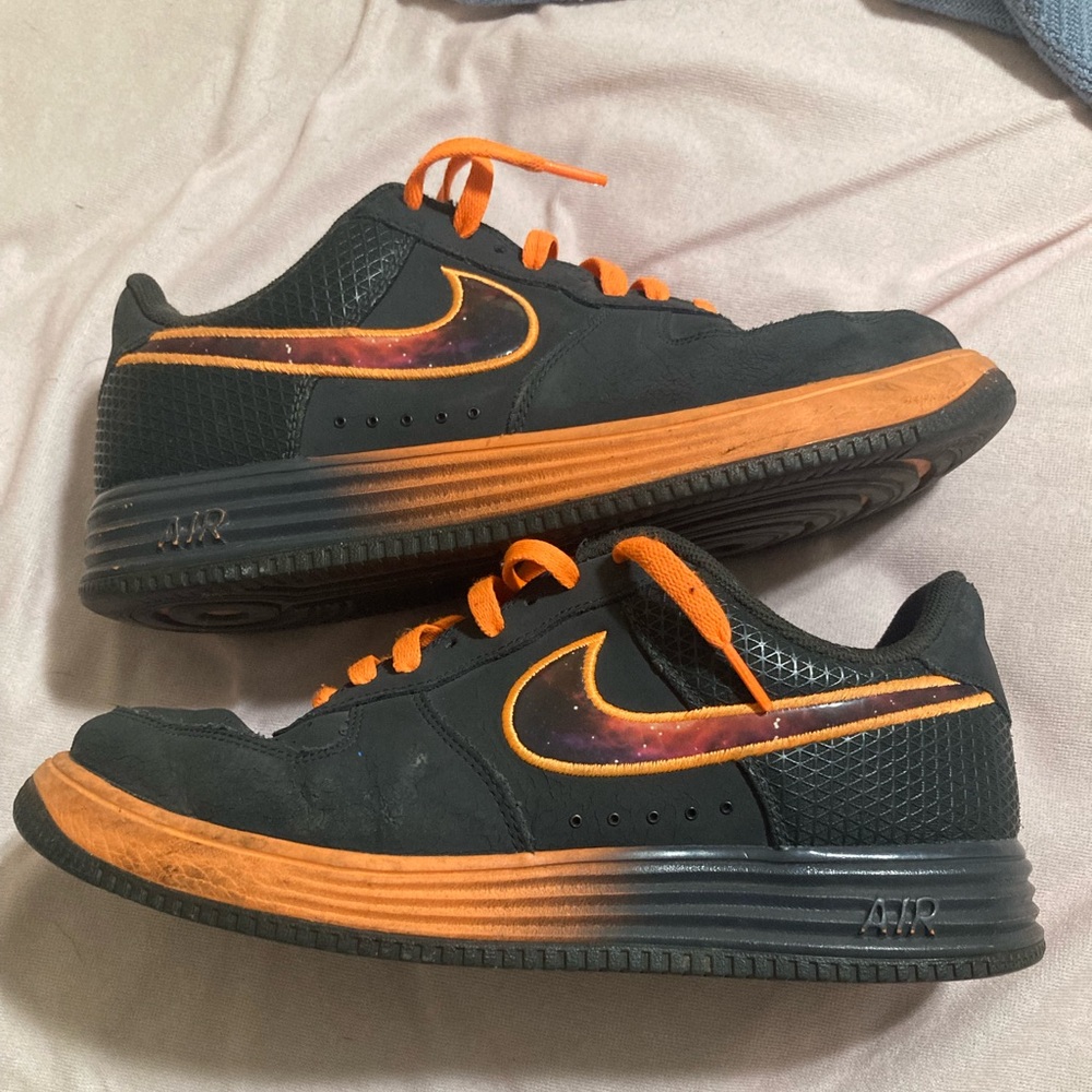 Nike Air Force One Lunar Force Ones Size 10 Orange. Amazing Color